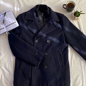 🧥Navy Men’s Pea Doubled Breasted Pea Coat